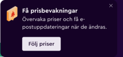 Prisbevakning på Momondo